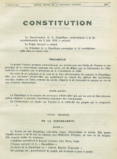 Photo Constitution Française Bis